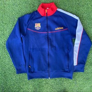 Vintage Adidas Mens S Track Jacket Soccer Barcelona Spain 2006 FIFA World Cup